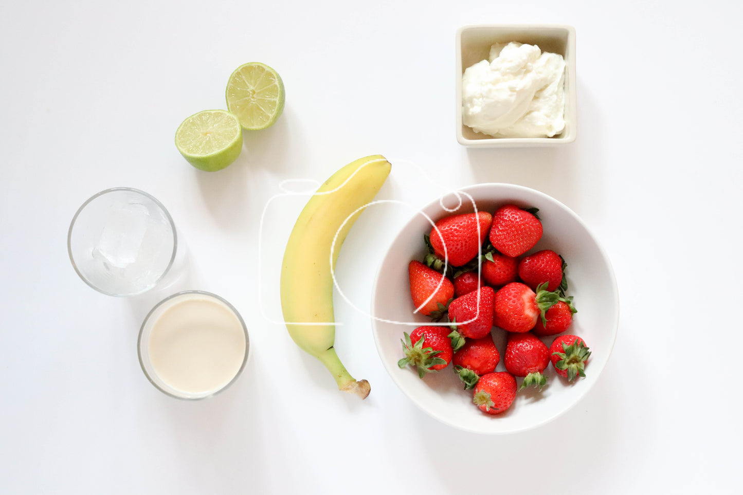 Strawberry and Banana Smoothie (set 6 of 6)