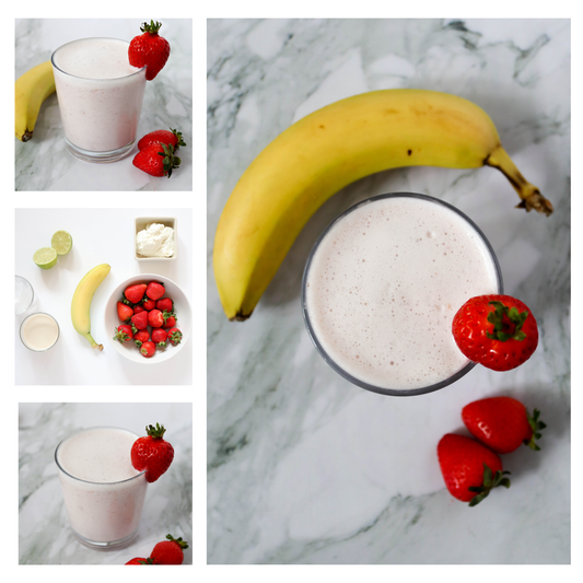 Strawberry and Banana Smoothie (set 6 of 6)